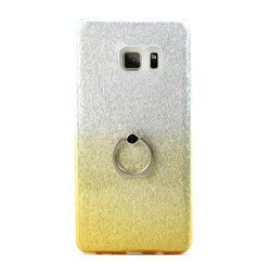 Galaxy Note FE / Note Fan Edition / Note 7 Shiny Armor Ring Stand Hybrid Case (Yellow)